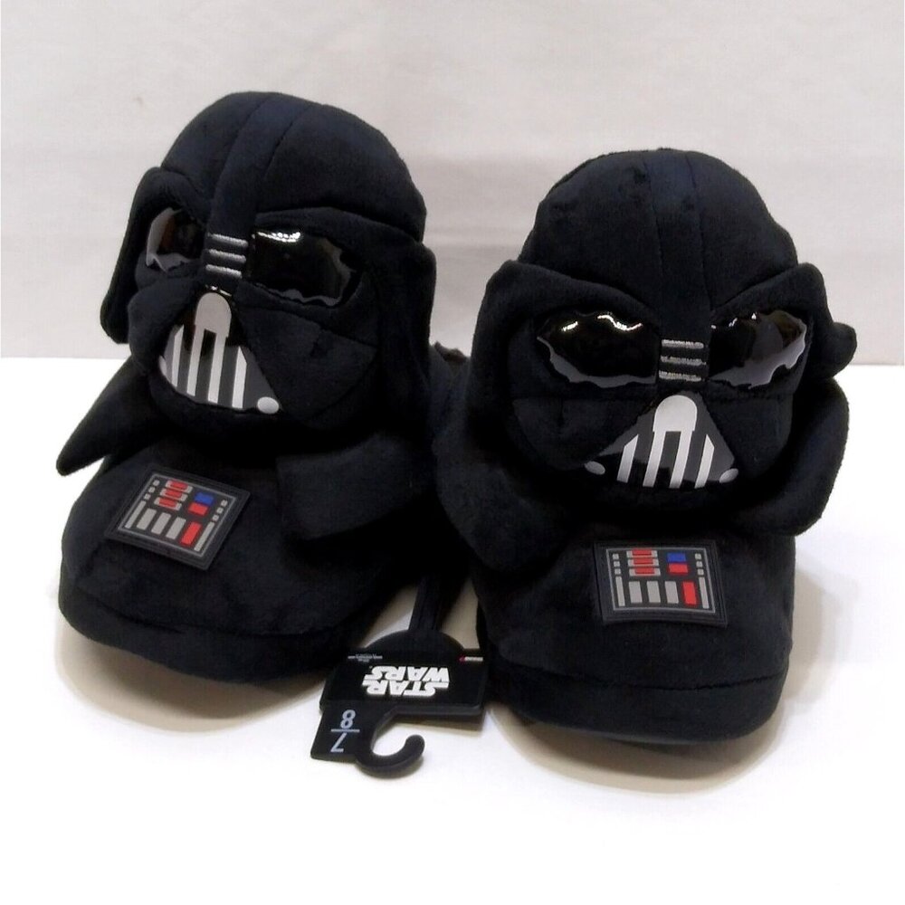 Star Wars Men's 3D Darth Vader Character Slippers Size 7/8 Standard Width NWT